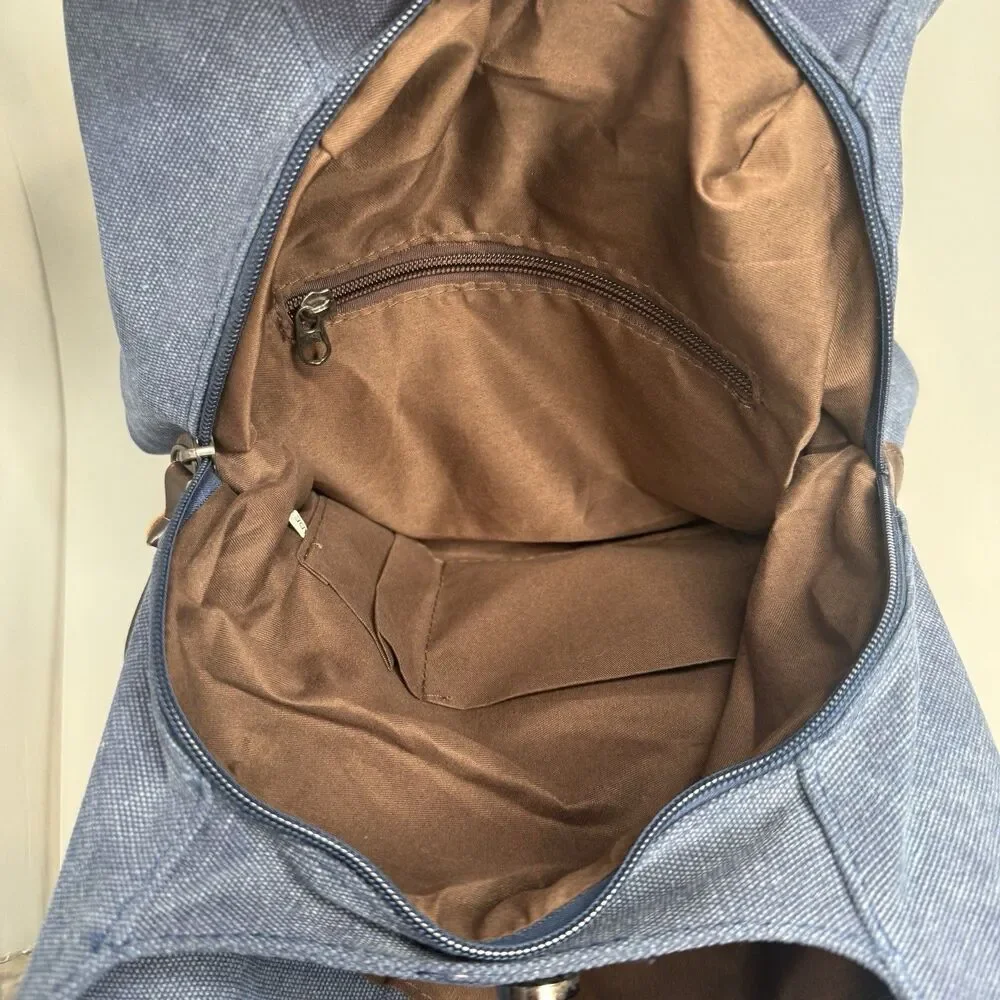 K2 Classic Women’s Hobo Bag Canvas Cotton Blue EUC